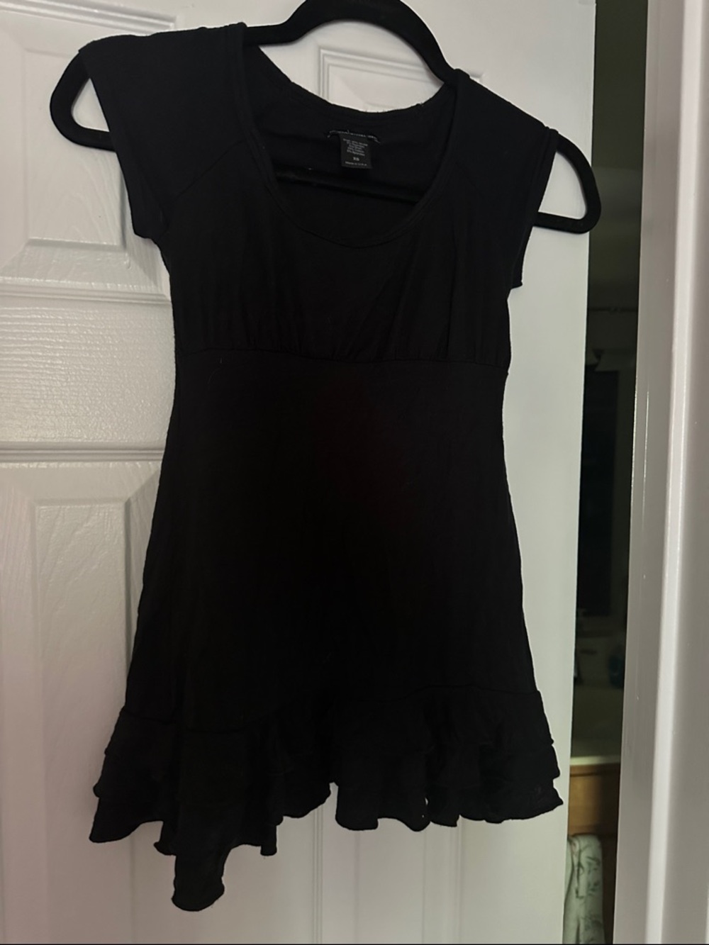 Moda International Black Short Sleeve Tunic Top